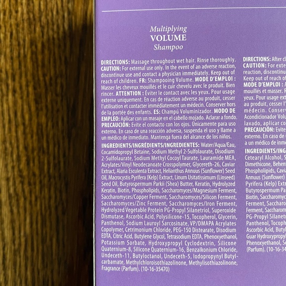 ALTERNA CAVIAR Anti-Aging Multiplying Volume Duo -  Shampoo & Conditioner Set - Picture 3 of 8